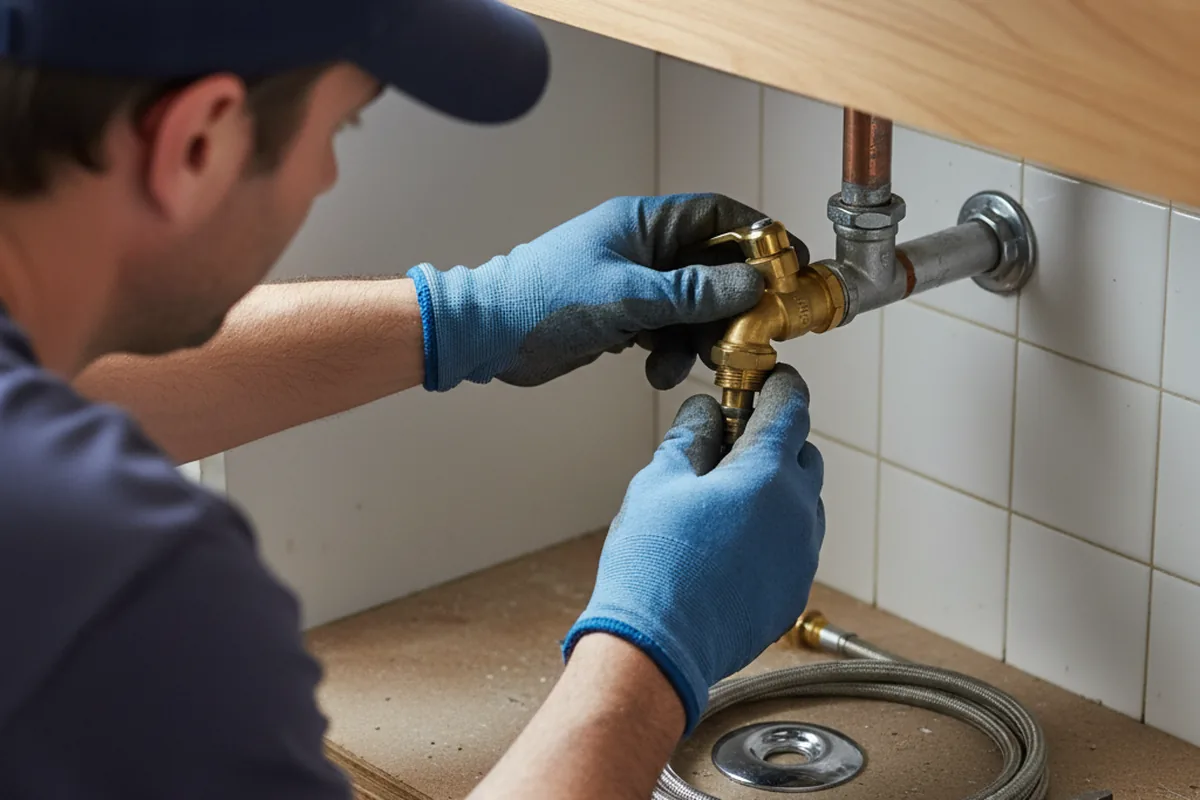 Shutoff valve and fitting work during Repiping in Evans